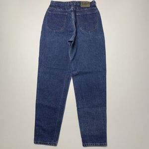Vintage Lee Riders Blue Jeans Tag Size 12 Long USA Union Made Tapered (28x30)